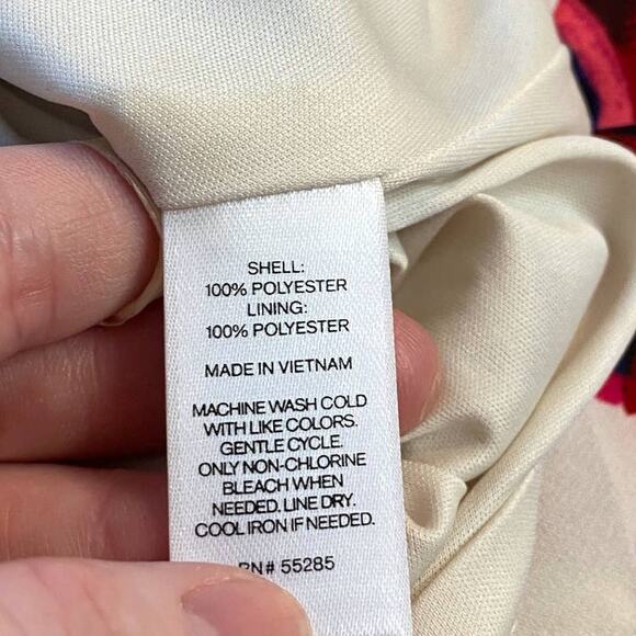 Express Vibrant Pink Cream Floral Mini Fit & Flare Summer Dress Size 4 - Picture 8 of 12